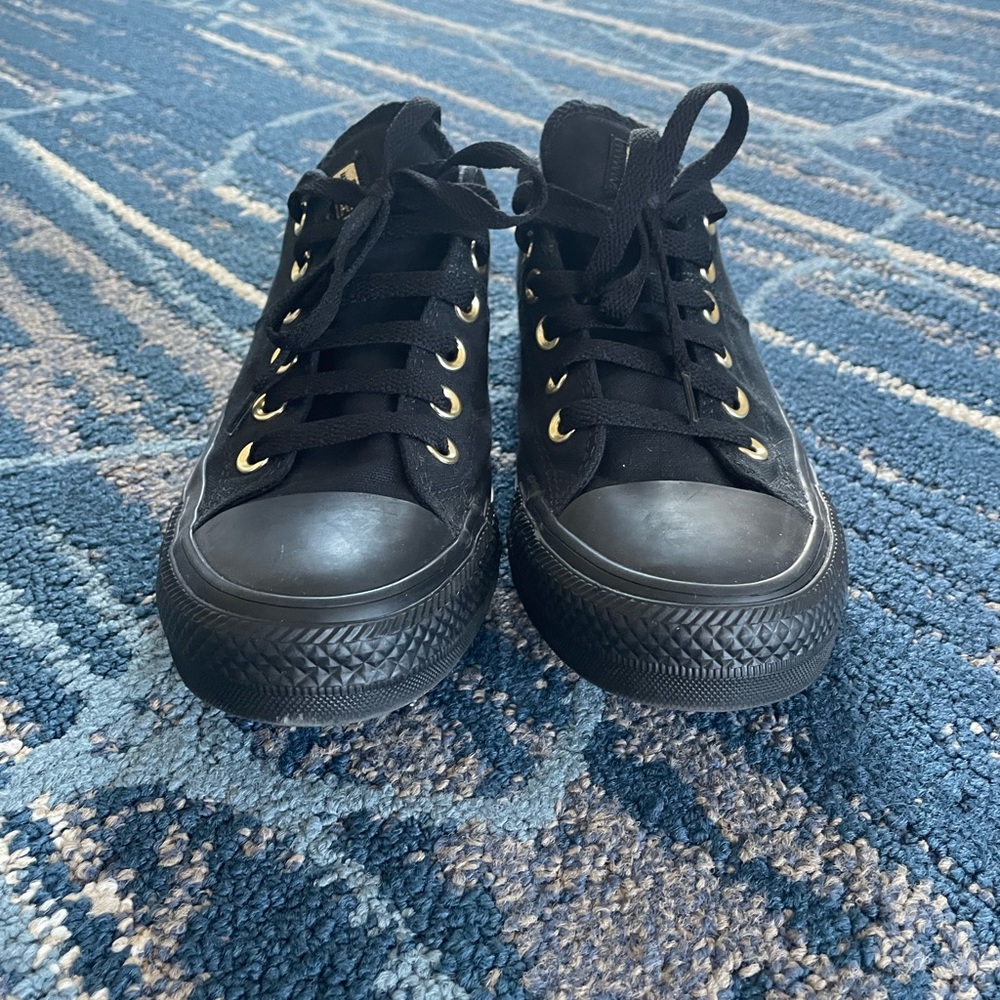 Converse Chuck Taylor All Star Madison Ox Black Gold Sneakers